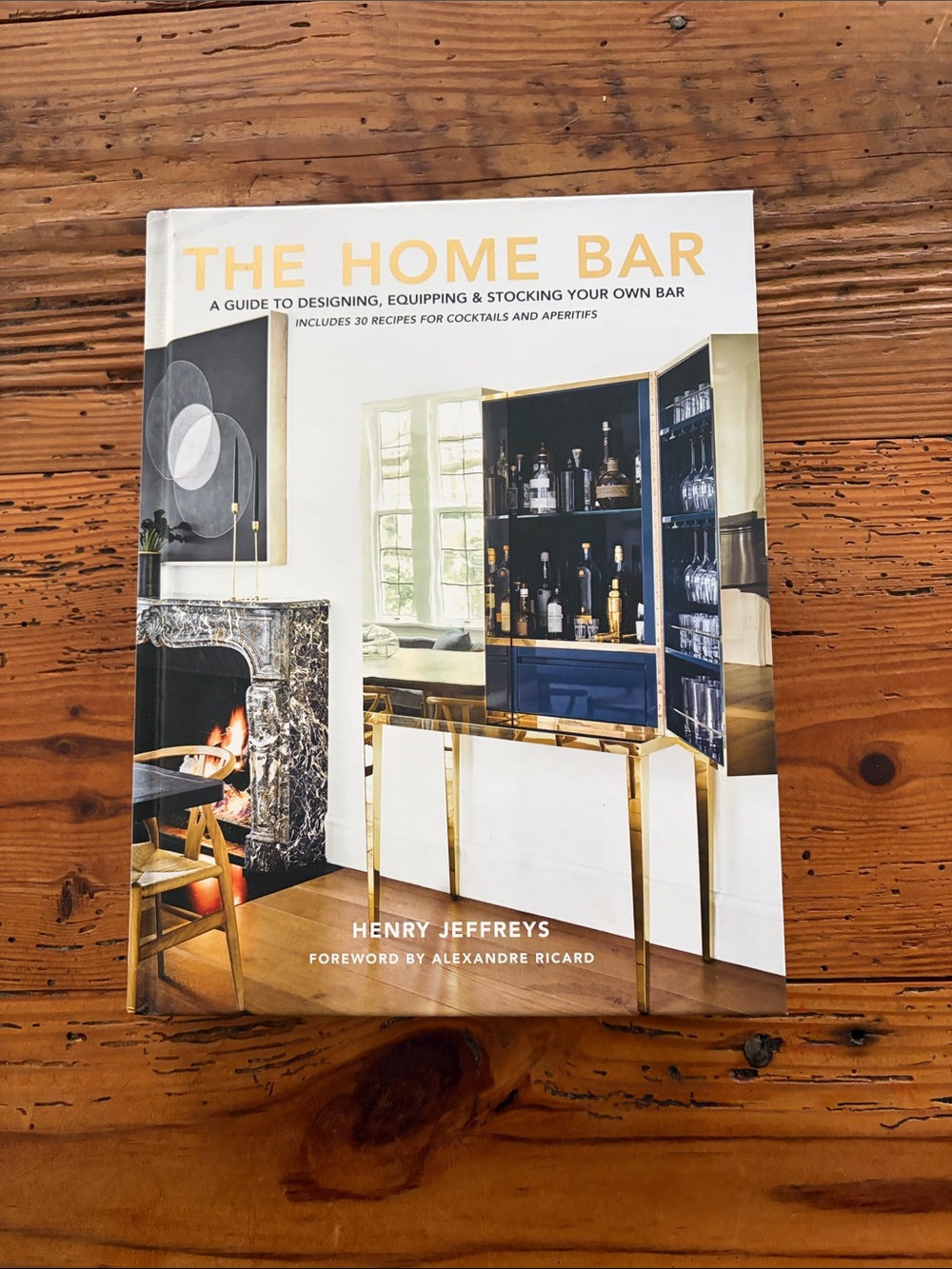 Gibbs Smith The Home Bar Book - White, Gold, Blue